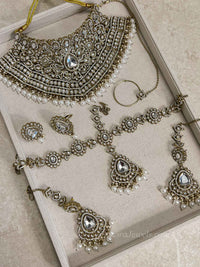 Kundan Bridal Choker set with Headband
