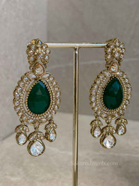 Antique Gold & Emerald Green Choker set