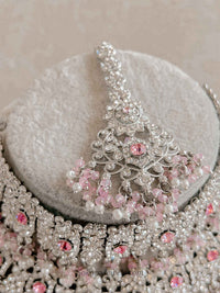 Sofura Silver Bridal Set - Light Pink
