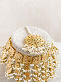 Faiza Gold Plated Bridal Choker set