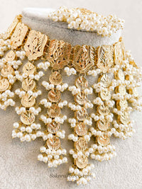 Faiza Gold Plated Bridal Choker set