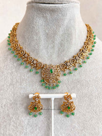 Green Heritage Pendant Necklace Set
