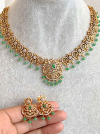 Green Heritage Pendant Necklace Set