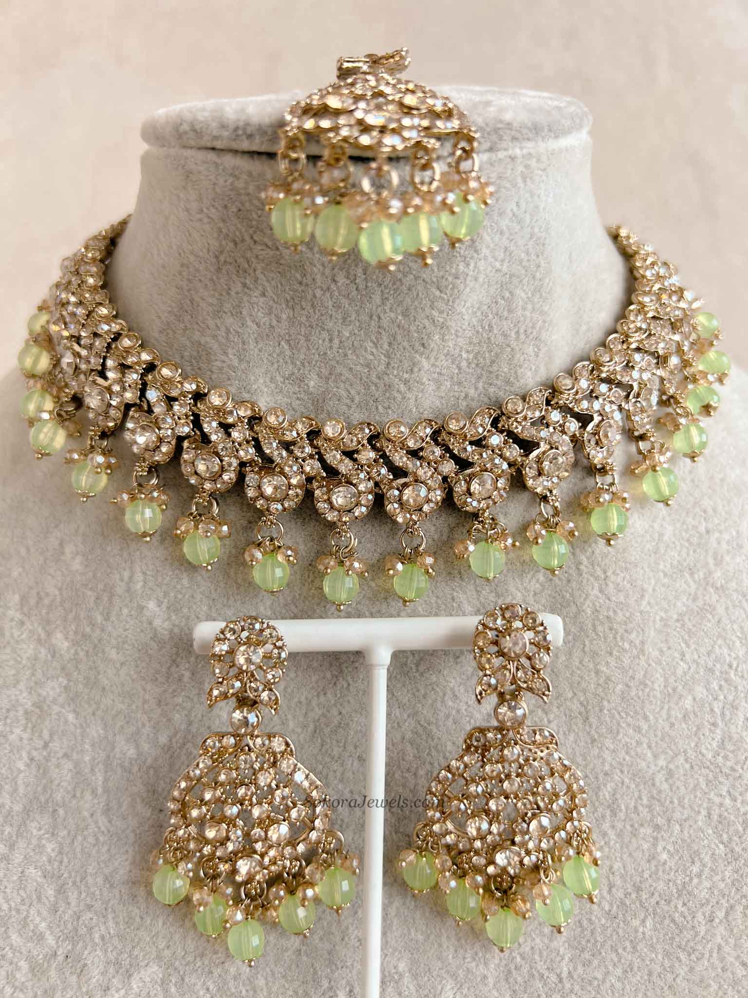 New! Mehak Golden Necklace sets - 13 Colour Option