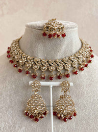 New! Mehak Golden Necklace sets - 13 Colour Option