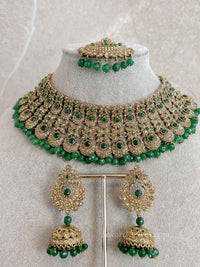 Camelia Green Bridal set