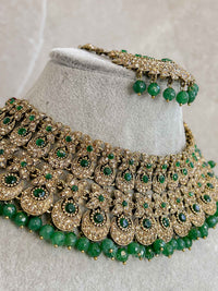 Camelia Green Bridal set