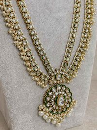 Long Pearl & Faux Kundan set