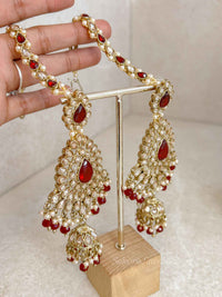 Maheen Bridal Choker Set - Maroon
