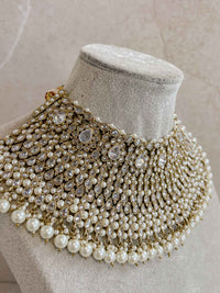 Crystal & Pearl Bridal Necklace