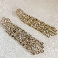 Extra Long Golden Shoulder Duster Earrings