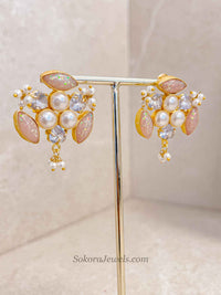 Iridescent Quartz & Pearl Statement Jewellery Set