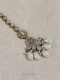 Tahia Choker Necklace Set - Spring Pastels