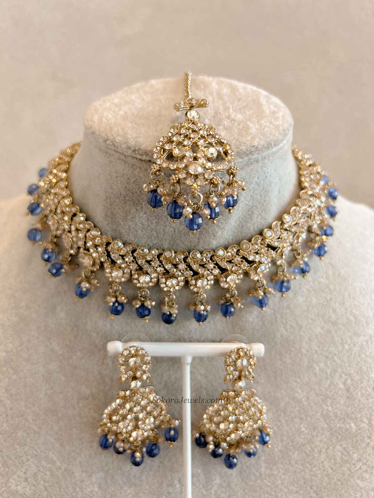 New! Mehak Golden Necklace sets - 13 Colour Option