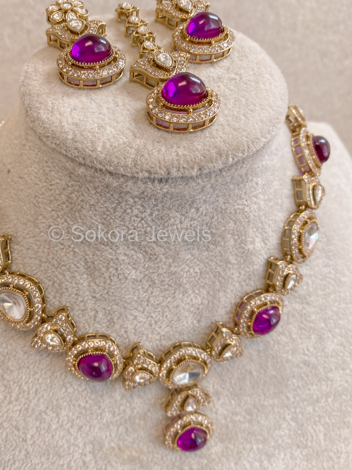 Rhea Faux Kundan Set - 15 Colours