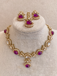 Rhea Faux Kundan Set - 15 Colours