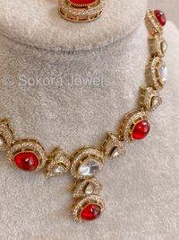 Rhea Faux Kundan Set - 15 Colours