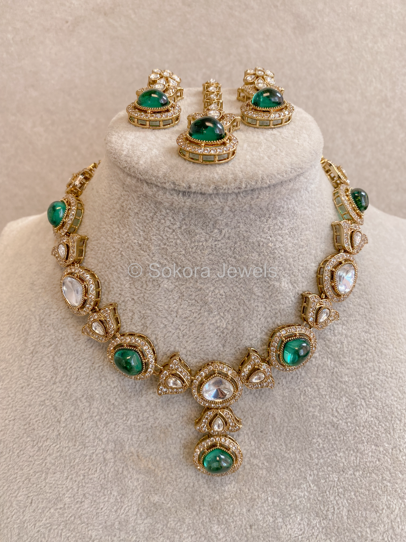 Rhea Faux Kundan Set - 15 Colours