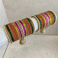 Aafiya Bridal Bangle Set - Mehndi Night - SOKORA JEWELSAafiya Bridal Bangle Set - Mehndi NightBANGLES