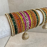 Aafiya Bridal Bangle Set - Mehndi Night - SOKORA JEWELSAafiya Bridal Bangle Set - Mehndi NightBANGLES