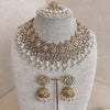Aafiya Bridal Necklace Set - White - SOKORA JEWELSAafiya Bridal Necklace Set - White