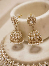 Abby Small Clear Crystal Necklace set - SOKORA JEWELSAbby Small Clear Crystal Necklace set