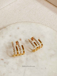 Abstract Crystal Stud earrings - SOKORA JEWELSAbstract Crystal Stud earrings