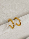 Abstract Gold Hoops - SOKORA JEWELSAbstract Gold Hoops