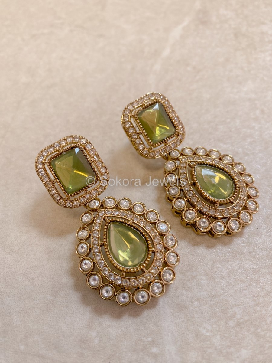 Advika Faux Kundan Set - 9 Colour Options - SOKORA JEWELSAdvika Faux Kundan Set - 9 Colour OptionsNECKLACE SETS