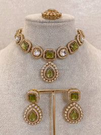 Advika Faux Kundan Set - 9 Colour Options - SOKORA JEWELSAdvika Faux Kundan Set - 9 Colour OptionsNECKLACE SETS