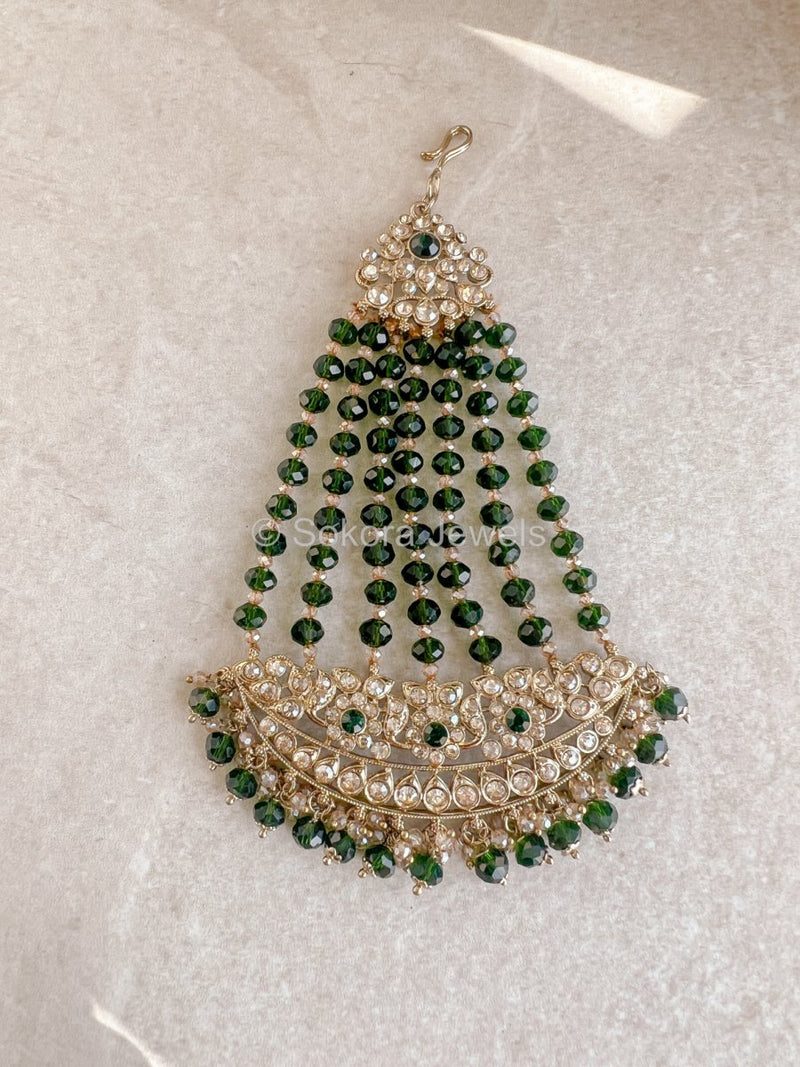 Afshah Jhumar - Green - SOKORA JEWELSAfshah Jhumar - Green