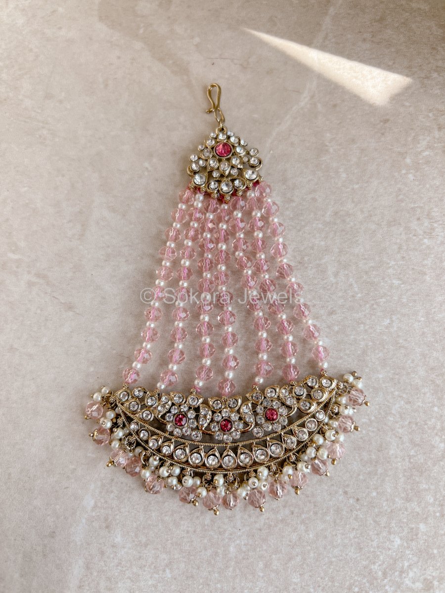 Afshah Jhumar - Light Pink - SOKORA JEWELSAfshah Jhumar - Light Pink