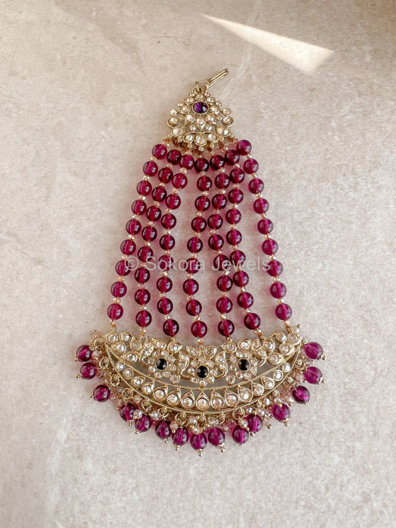 Afshah Jhumar - Purple - SOKORA JEWELSAfshah Jhumar - Purple