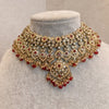 Afshah Necklace Set - Maroon - SOKORA JEWELSAfshah Necklace Set - Maroon