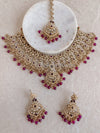 Afshah Necklace Set - Purple - SOKORA JEWELSAfshah Necklace Set - Purple