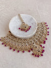 Afshah Necklace Set - Purple - SOKORA JEWELSAfshah Necklace Set - Purple