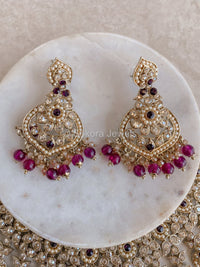 Afshah Necklace Set - Purple - SOKORA JEWELSAfshah Necklace Set - Purple