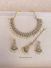 Aiza Clear Gold Necklace Set - SOKORA JEWELSAiza Clear Gold Necklace Set