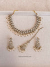 Aiza Clear Gold Necklace Set - SOKORA JEWELSAiza Clear Gold Necklace Set