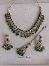 Aiza Golden Necklace Set - SOKORA JEWELSAiza Golden Necklace Set