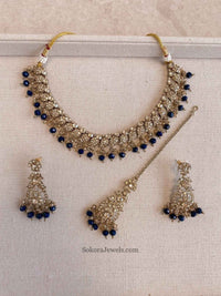 Aiza Golden Necklace Set - SOKORA JEWELSAiza Golden Necklace Set