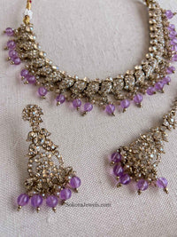 Aiza Golden Necklace Set - SOKORA JEWELSAiza Golden Necklace Set