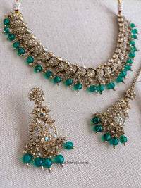 Aiza Golden Necklace Set - SOKORA JEWELSAiza Golden Necklace Set