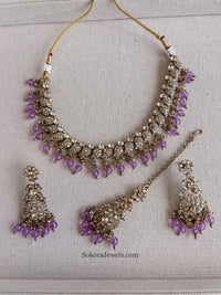 Aiza Golden Necklace Set - SOKORA JEWELSAiza Golden Necklace Set