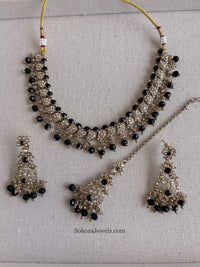Aiza Golden Necklace Set - SOKORA JEWELSAiza Golden Necklace Set