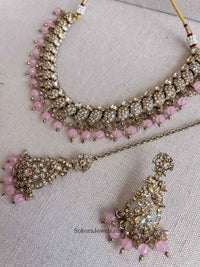 Aiza Golden Necklace Set - SOKORA JEWELSAiza Golden Necklace Set