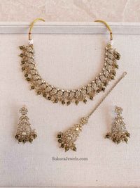 Aiza Golden Necklace Set - SOKORA JEWELSAiza Golden Necklace Set