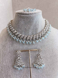 Aiza Silver Necklace Sets - SOKORA JEWELSAiza Silver Necklace Sets