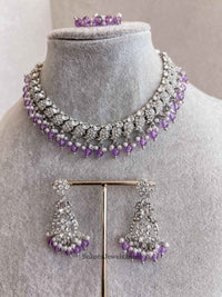 Aiza Silver Necklace Sets - SOKORA JEWELSAiza Silver Necklace Sets