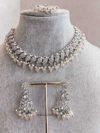 Aiza Silver Necklace Sets - SOKORA JEWELSAiza Silver Necklace Sets